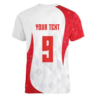 Custom Turkey Volleyball Women V-Neck T-Shirt Sport Wings Style