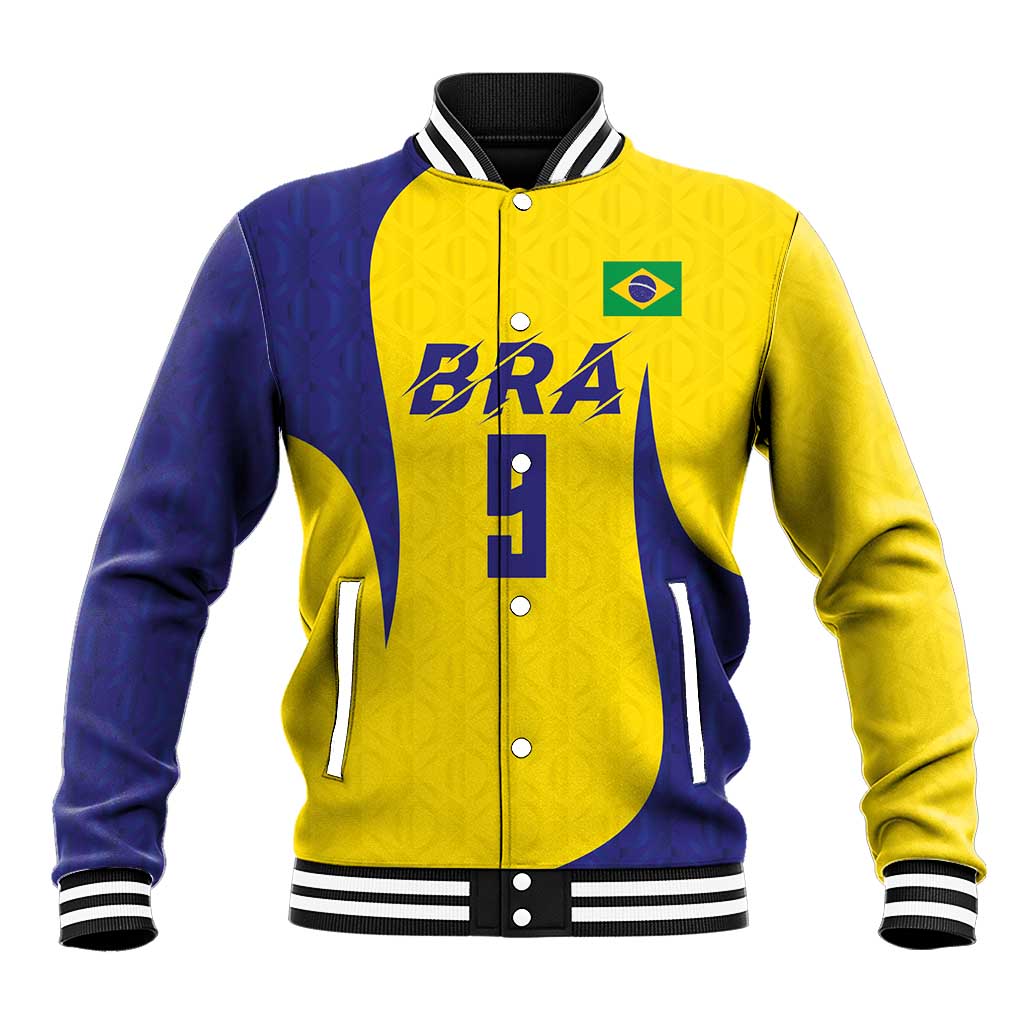 Custom Brazil Volleyball Baseball Jacket Sport Wings Style