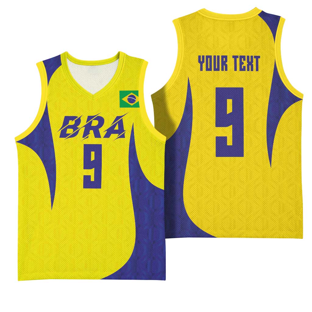 Custom Brazil Volleyball Basketball Jersey Sport Wings Style