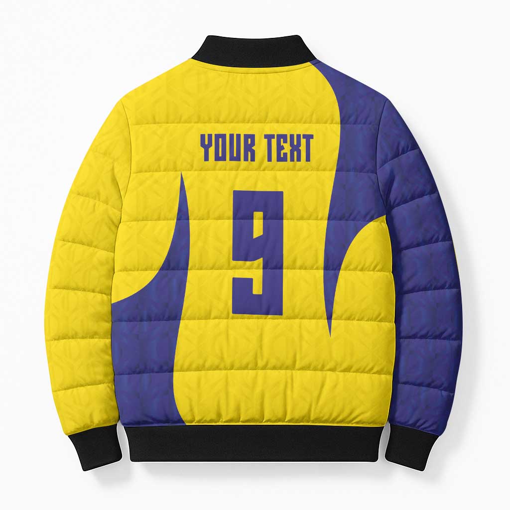 Custom Brazil Volleyball Bomber Puffer Jacket Sport Wings Style