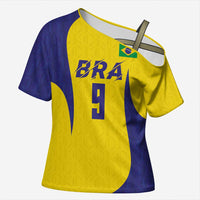 Custom Brazil Volleyball Cross Shoulder Shirt Sport Wings Style