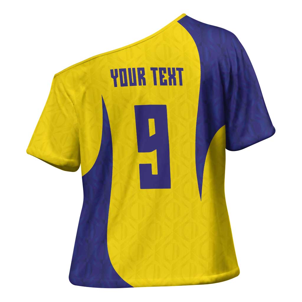 Custom Brazil Volleyball Cross Shoulder Shirt Sport Wings Style