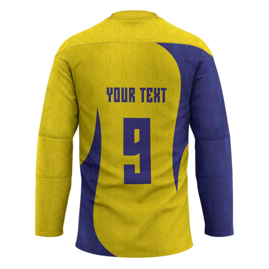 Custom Brazil Volleyball Hockey Jersey Sport Wings Style