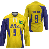 Custom Brazil Volleyball Hockey Jersey Sport Wings Style