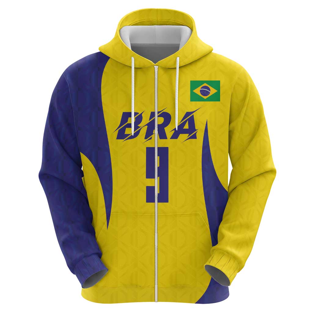 Custom Brazil Volleyball Hoodie Sport Wings Style