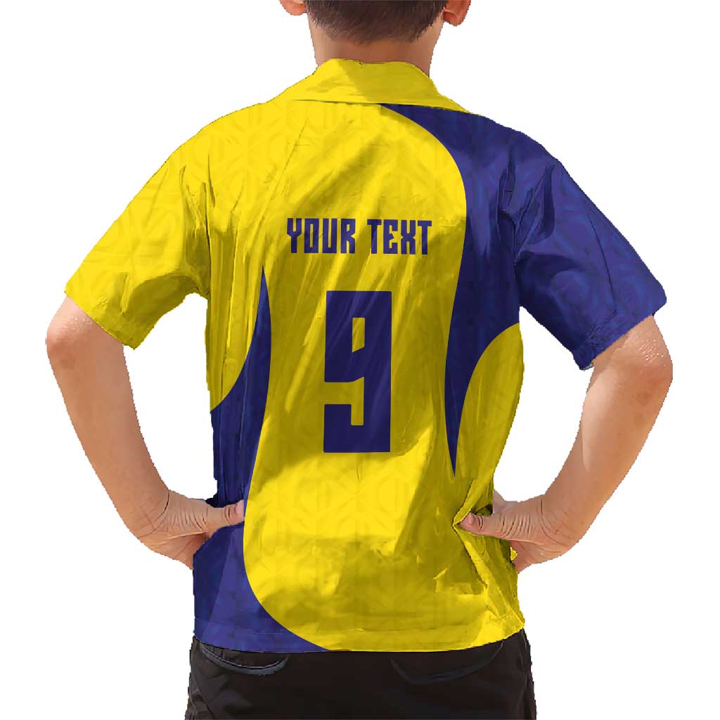 Custom Brazil Volleyball Kid Hawaiian Shirt Sport Wings Style