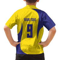 Custom Brazil Volleyball Kid Hawaiian Shirt Sport Wings Style