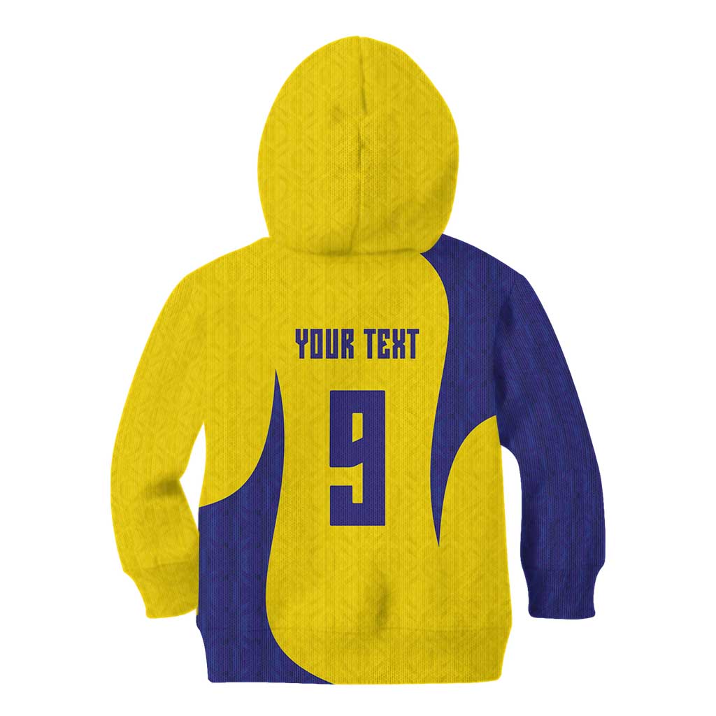 Custom Brazil Volleyball Kid Hoodie Sport Wings Style