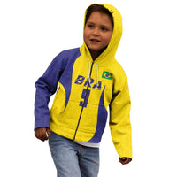 Custom Brazil Volleyball Kid Hoodie Sport Wings Style