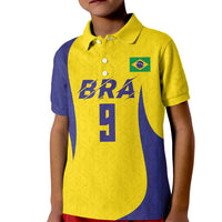 Custom Brazil Volleyball Kid Polo Shirt Sport Wings Style