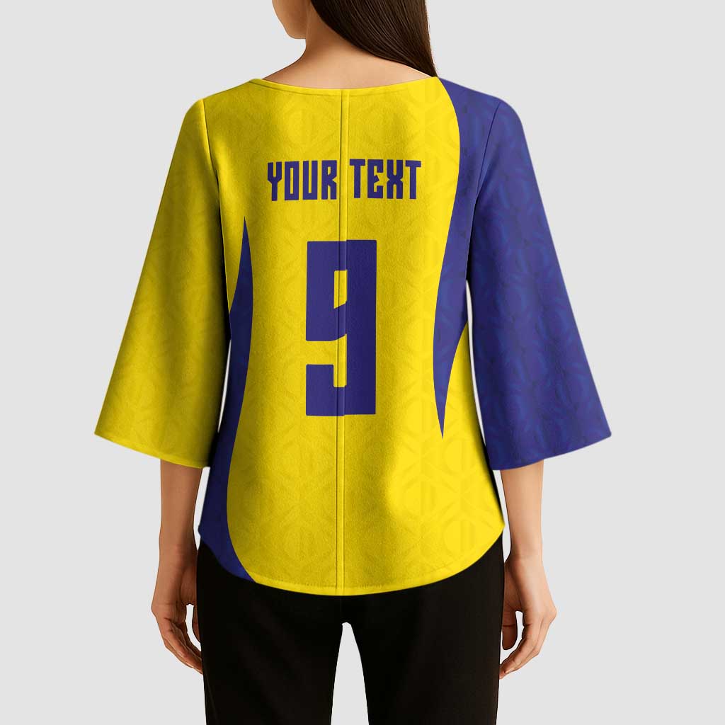 Custom Brazil Volleyball Kimono Sleeve Blouse Sport Wings Style
