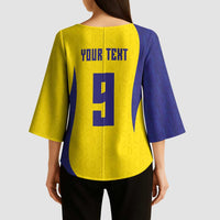 Custom Brazil Volleyball Kimono Sleeve Blouse Sport Wings Style