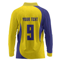 Custom Brazil Volleyball Long Sleeve Polo Shirt Sport Wings Style