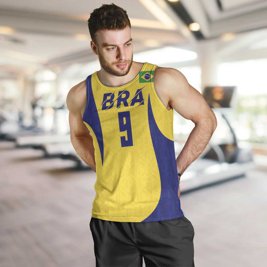 Custom Brazil Volleyball Men Tank Top Sport Wings Style