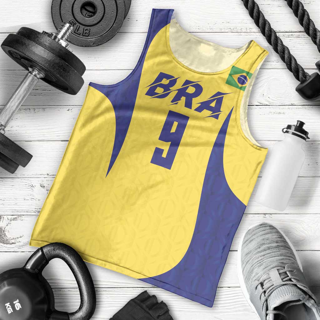 Custom Brazil Volleyball Men Tank Top Sport Wings Style