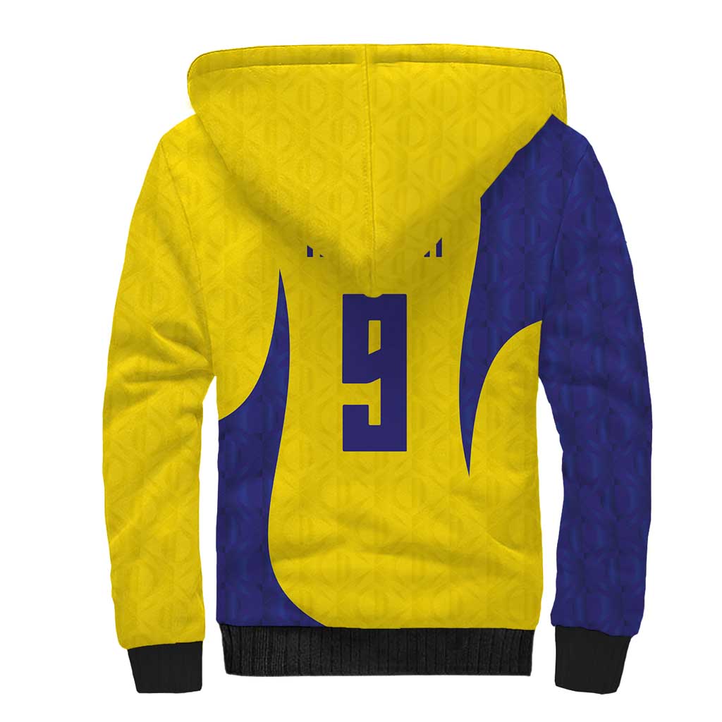 Custom Brazil Volleyball Sherpa Hoodie Sport Wings Style