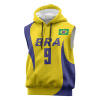 Custom Brazil Volleyball Sleeveless Hoodie Sport Wings Style