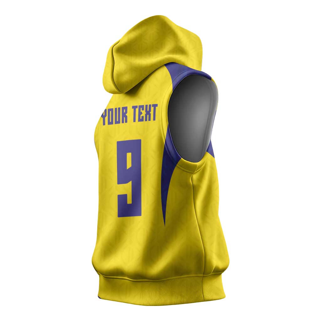 Custom Brazil Volleyball Sleeveless Hoodie Sport Wings Style
