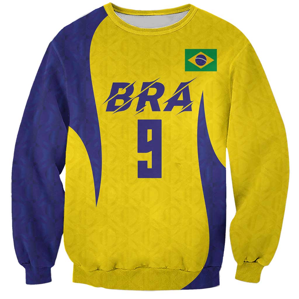 Custom Brazil Volleyball Sweatshirt Sport Wings Style