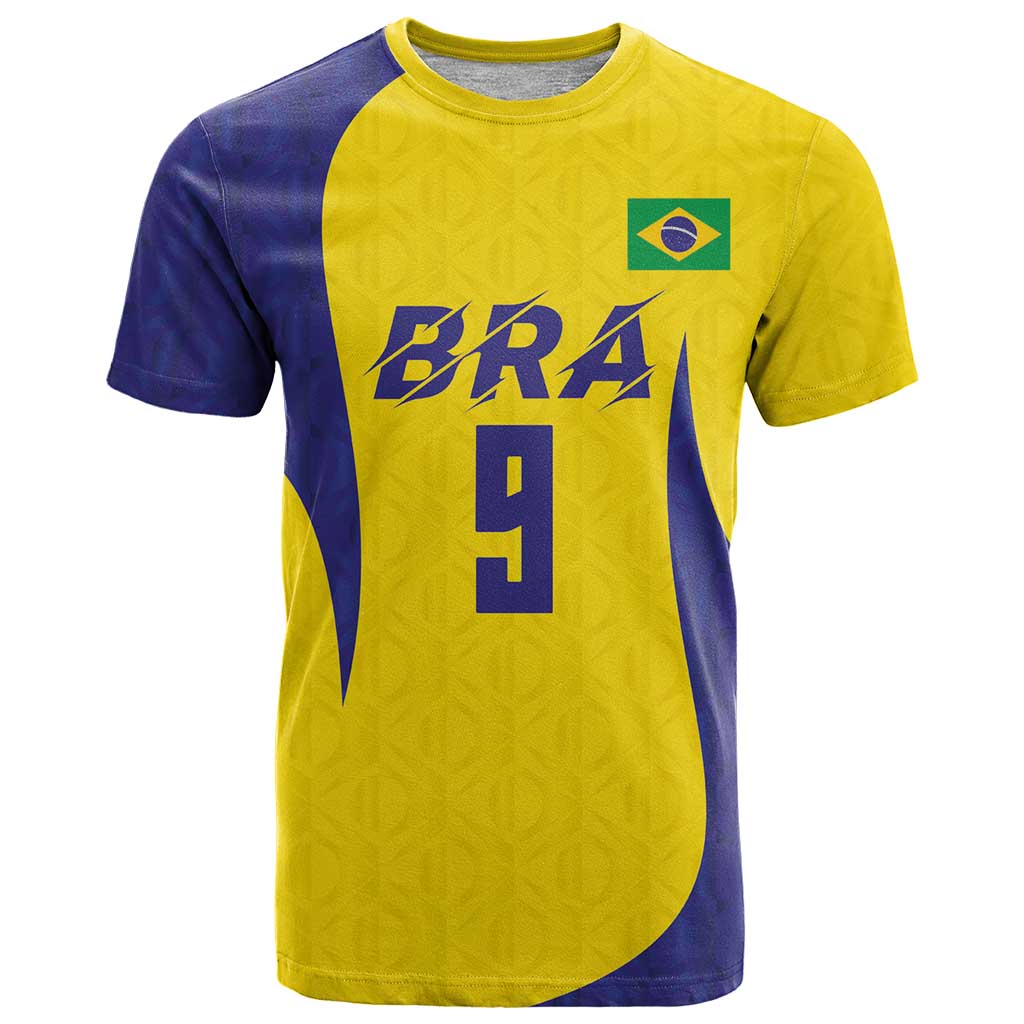 Custom Brazil Volleyball T Shirt Sport Wings Style