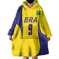 Custom Brazil Volleyball Wearable Blanket Hoodie Sport Wings Style