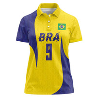 Custom Brazil Volleyball Women Polo Shirt Sport Wings Style