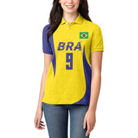 Custom Brazil Volleyball Women Polo Shirt Sport Wings Style