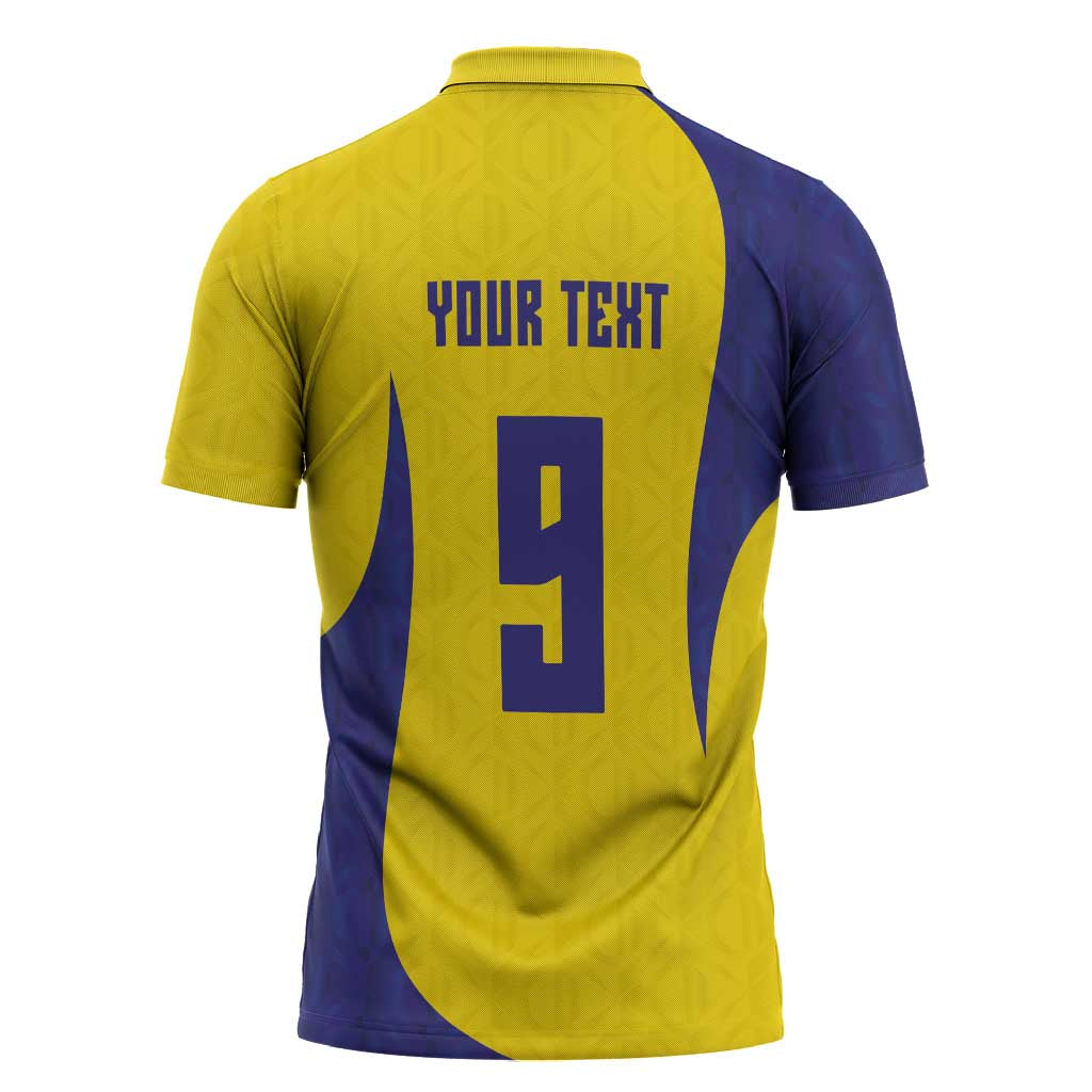 Custom Brazil Volleyball Zipper Polo Shirt Sport Wings Style