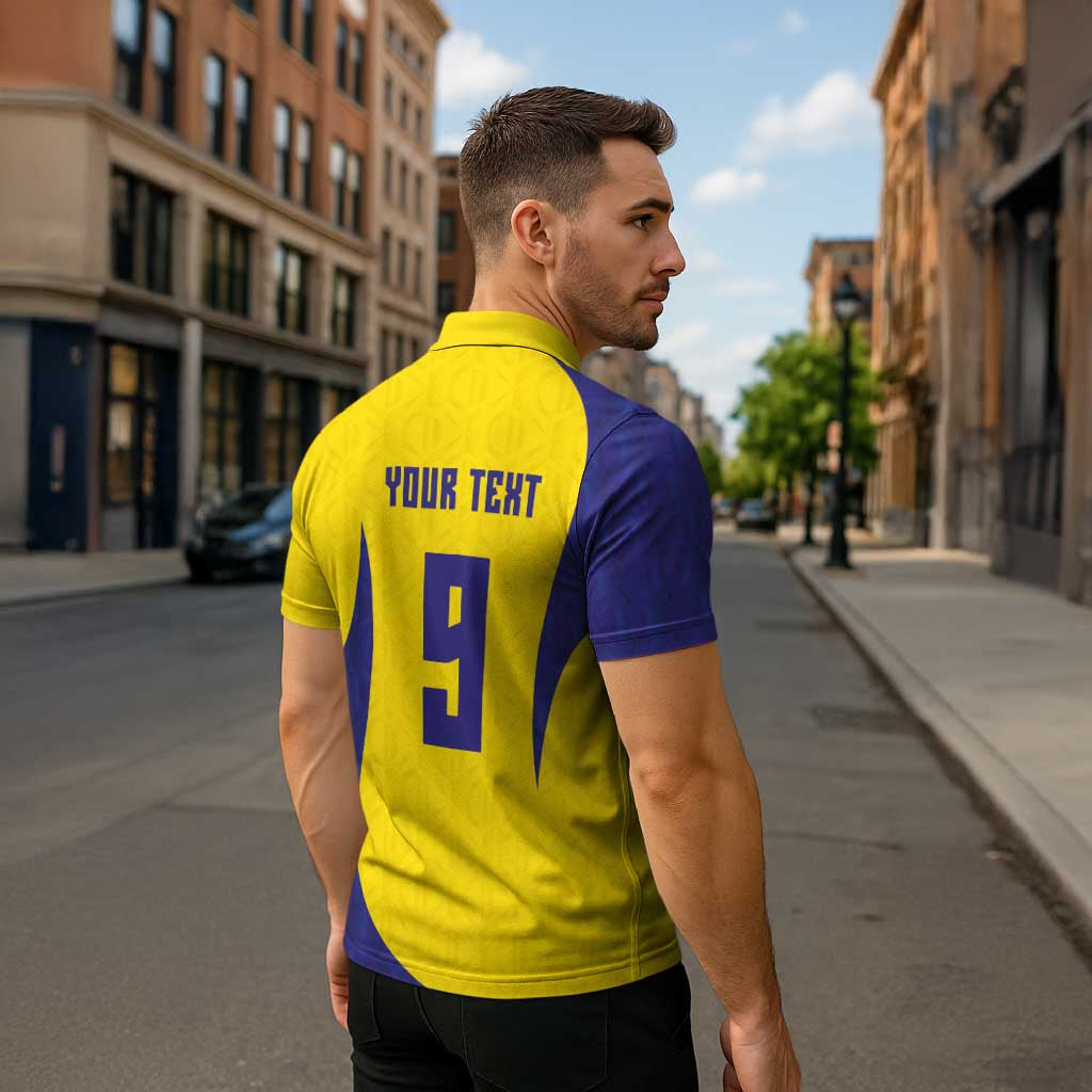 Custom Brazil Volleyball Zipper Polo Shirt Sport Wings Style