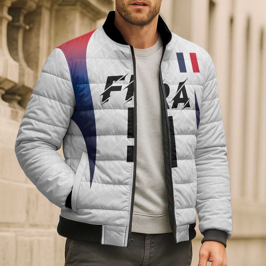 Custom France Volleyball Bomber Puffer Jacket Sport Wings Style