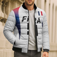 Custom France Volleyball Bomber Puffer Jacket Sport Wings Style