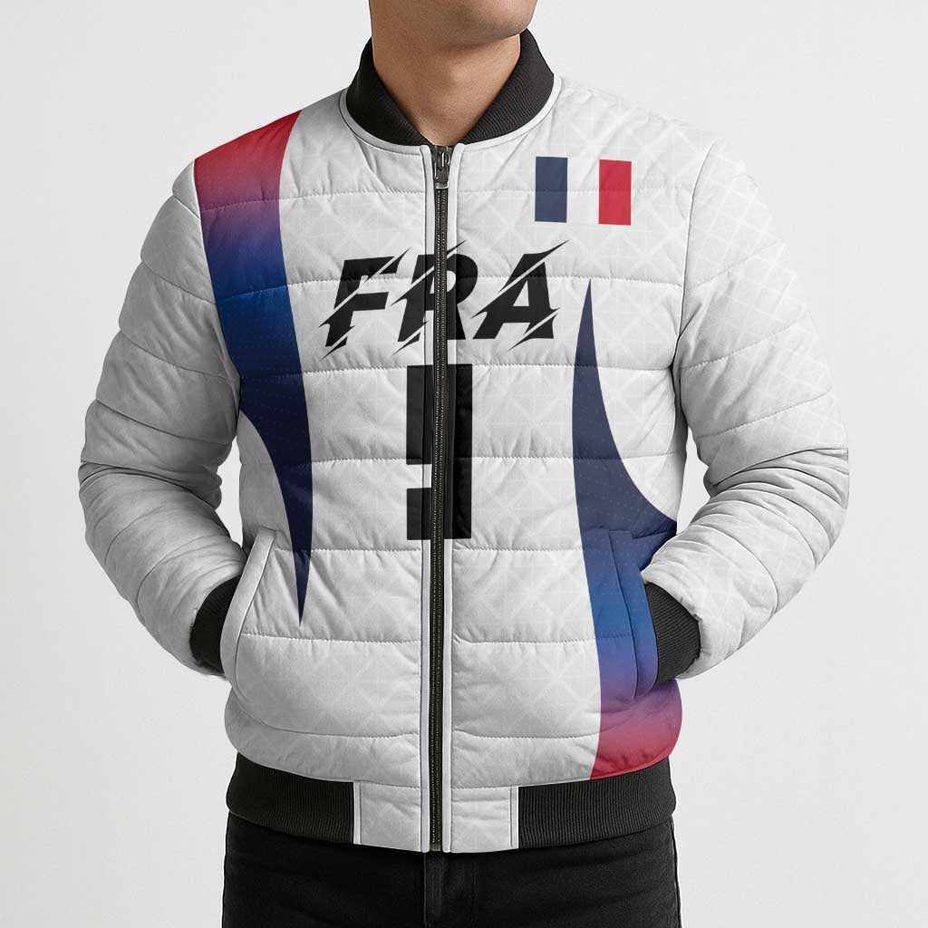 Custom France Volleyball Bomber Puffer Jacket Sport Wings Style