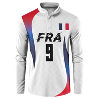 Custom France Volleyball Button Sweatshirt Sport Wings Style