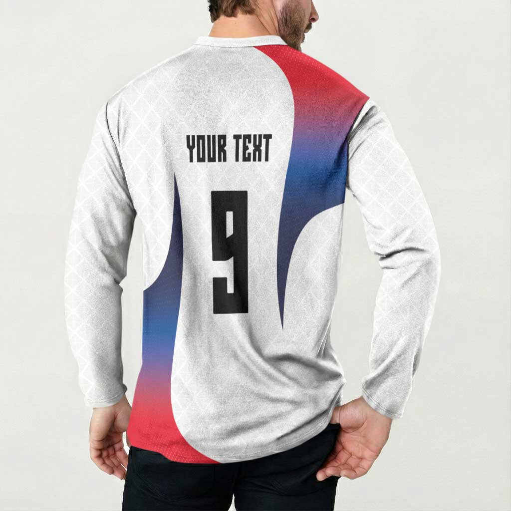 Custom France Volleyball Button Sweatshirt Sport Wings Style