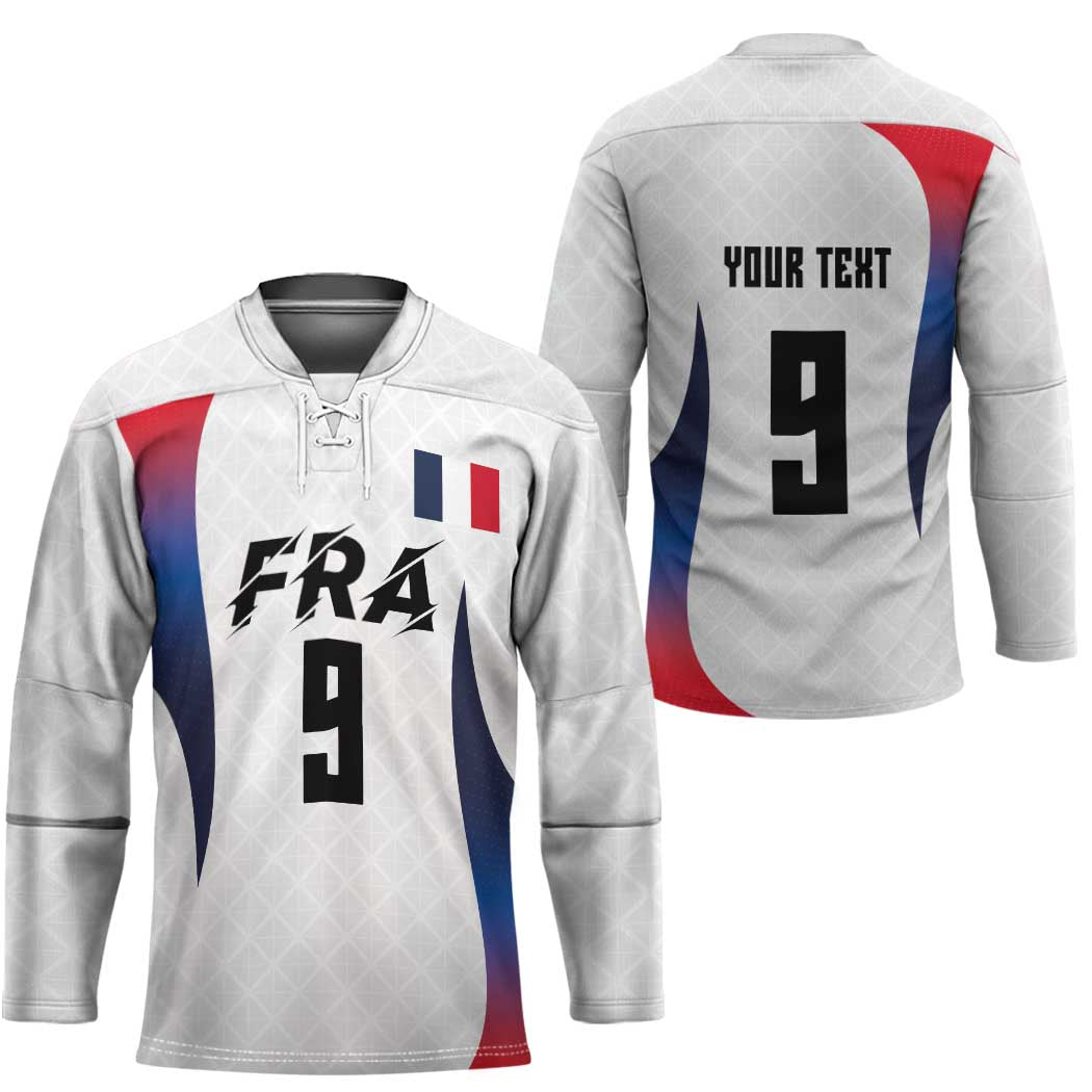 Custom France Volleyball Hockey Jersey Sport Wings Style