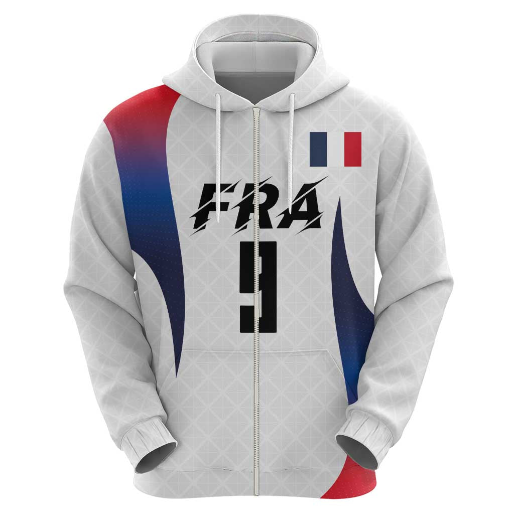 Custom France Volleyball Hoodie Sport Wings Style