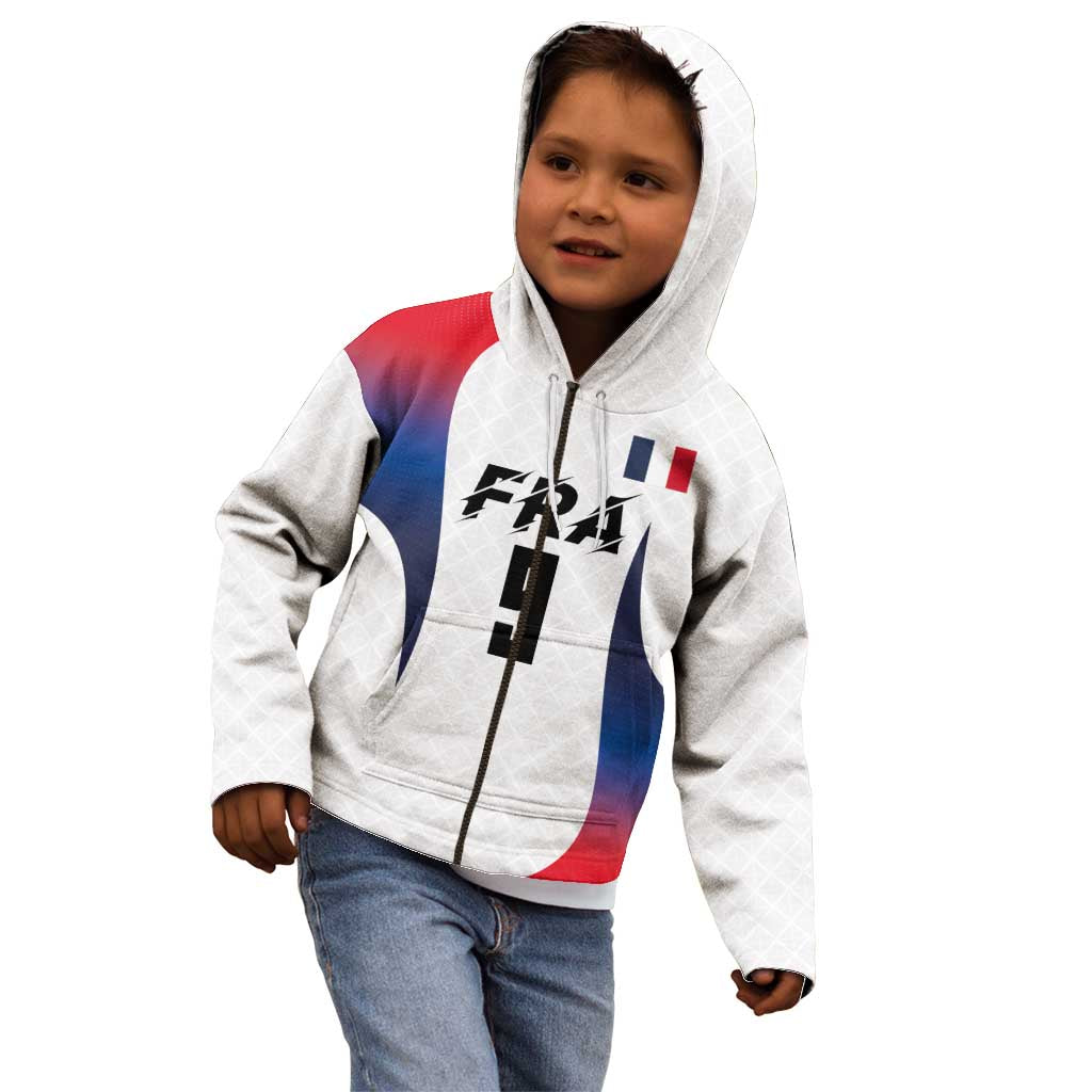 Custom France Volleyball Kid Hoodie Sport Wings Style