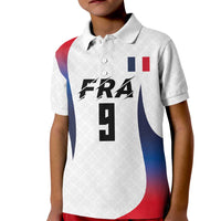 Custom France Volleyball Kid Polo Shirt Sport Wings Style