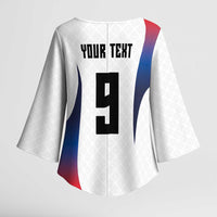 Custom France Volleyball Kimono Sleeve Blouse Sport Wings Style