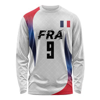 Custom France Volleyball Long Sleeve Shirt Sport Wings Style