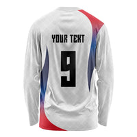 Custom France Volleyball Long Sleeve Shirt Sport Wings Style