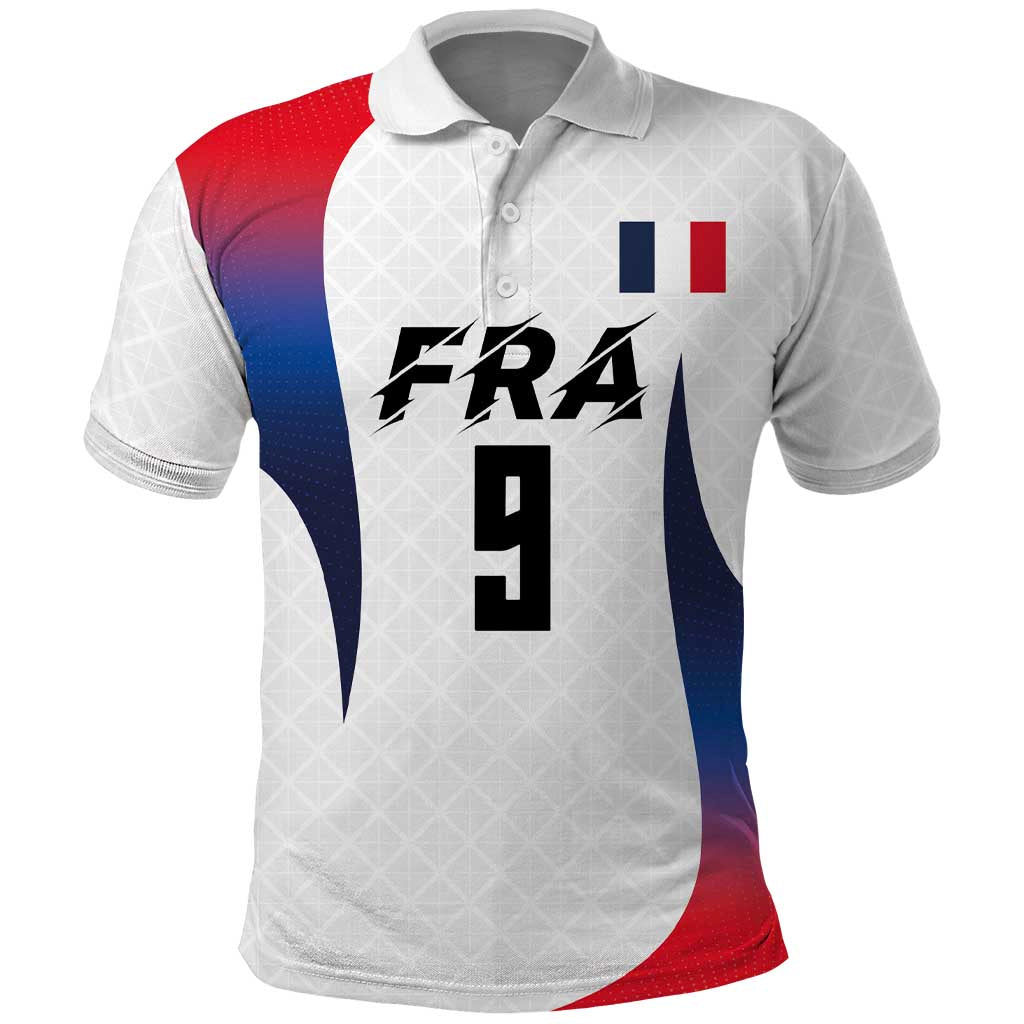 Custom France Volleyball Polo Shirt Sport Wings Style