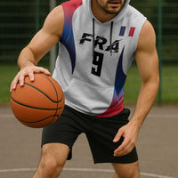 Custom France Volleyball Sleeveless Hoodie Sport Wings Style