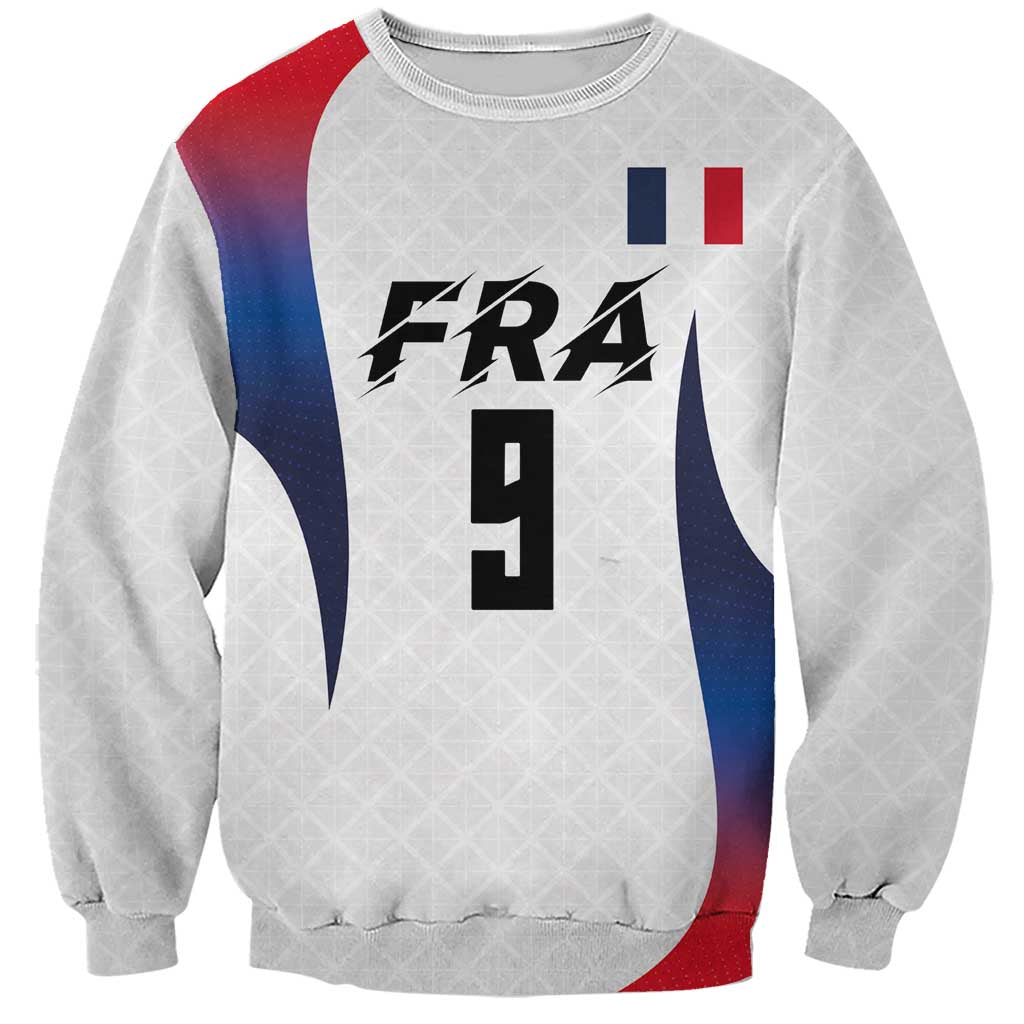 Custom France Volleyball Sweatshirt Sport Wings Style