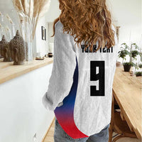 Custom France Volleyball Women Casual Shirt Sport Wings Style