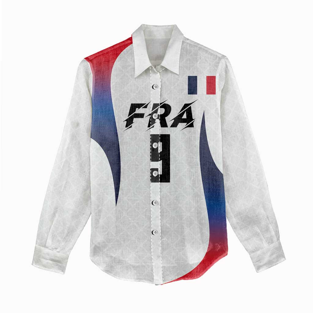 Custom France Volleyball Women Casual Shirt Sport Wings Style