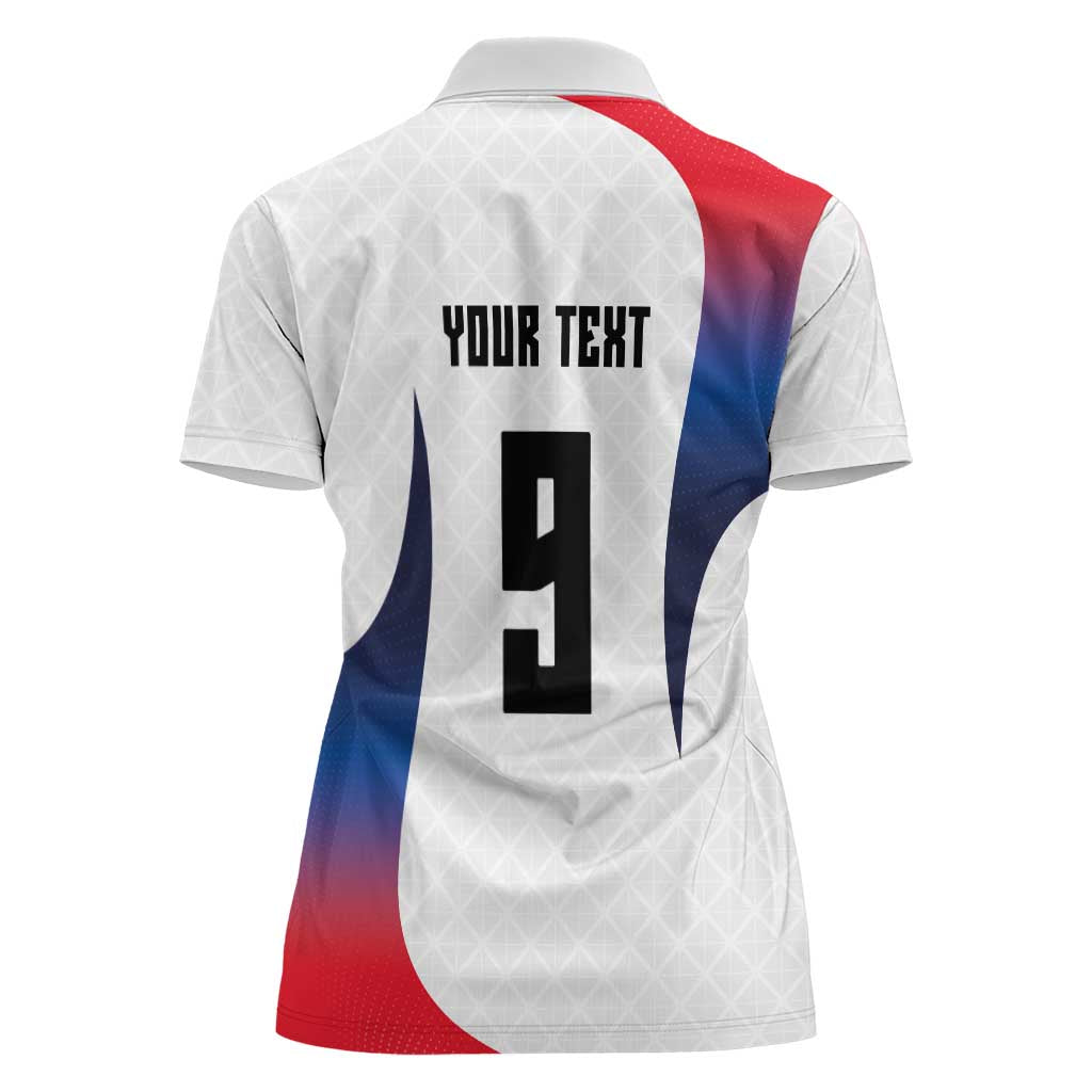 Custom France Volleyball Women Polo Shirt Sport Wings Style