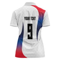 Custom France Volleyball Women Polo Shirt Sport Wings Style