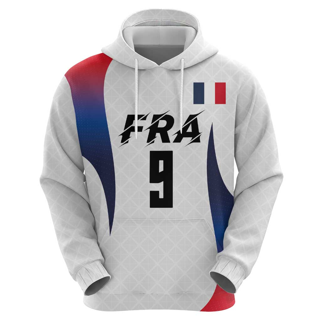 Custom France Volleyball Zip Hoodie Sport Wings Style