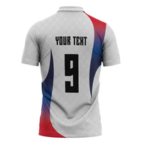 Custom France Volleyball Zipper Polo Shirt Sport Wings Style